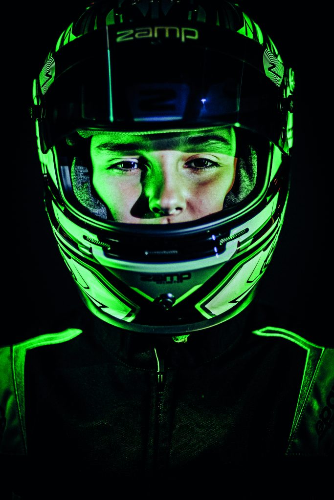 Alexandre Rafalimanana en karting lors du trophée Sanchez